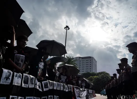 Aksi demonstrasi yang bertepatan dengan Aksi Kamisan dijadwalkan akan berlangsung pada Kamis, 4 September 2025.  (Sumber: Poskota/Bilal Nugraha Ginanjar)
