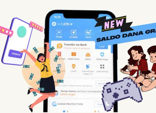 Ambil keuntungan saldo DANA gratis dari isi kuis. (Sumber: Poskota/Huriyyatul Wardah)