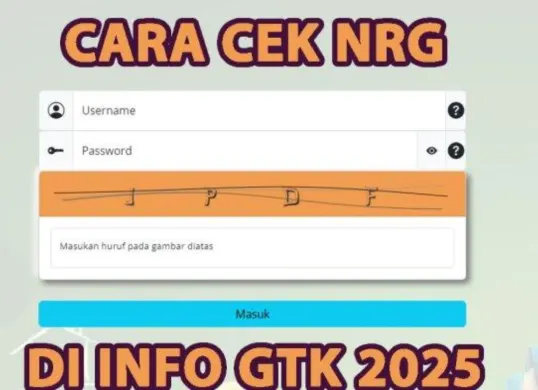 Tampilan laman Info GTK yang digunakan untuk mengecek NRG dan status tunjangan profesi guru tahun 2025. (Sumber: Screenshot/info.gtk.kemdikbud.go.id)