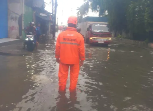 Banjir di kawasan Kalideres, Jakarta Barat, Sabtu, 8 Februari 2025. (Sumber: Dok. BPBD Jakarta)