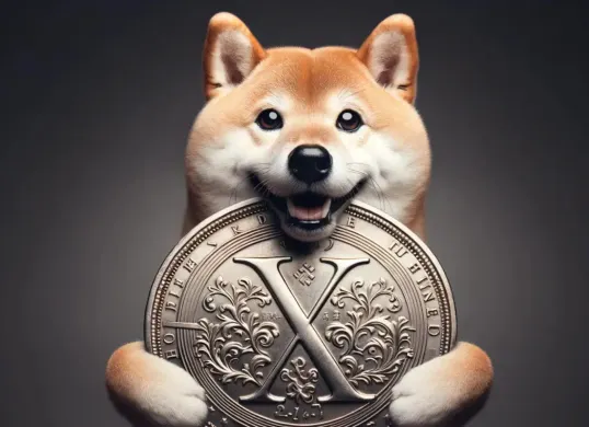 Ilustrasi mata uang kripto koin meme dengan tema anjing, Shiba Inu. (Sumber: Watcher Guru)
