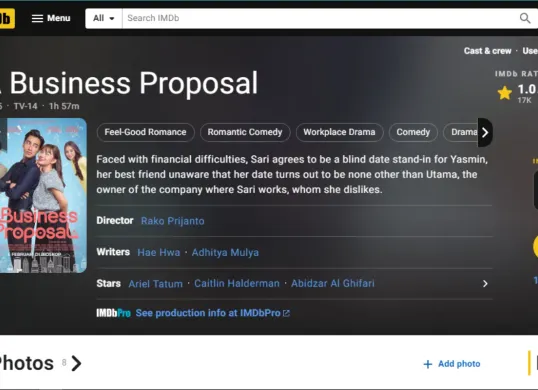 Film A Business Proposal sepi penonton bahkan di hari pertama penayangannya. (Sumber: IMDb)