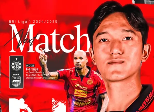 Persija vs Persib lanjutan BRI Liga 1 yang akan digelar pada Minggu 16 Februari 2025 di stadion Patriot Bekasi. (Persija)