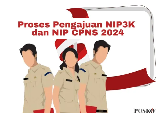 Proses pengajuan NIP3K dan NIP CPNS 2024. (Sumber: Poskota/Arip Apandi)