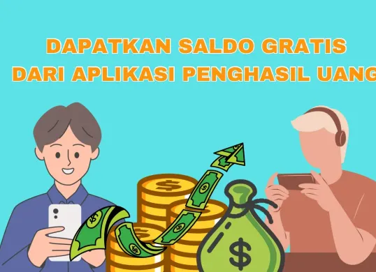 Ilustrasi mendapatkan saldo dana gratis dari aplikasi penghasil uang (Sumber: Poskota/Rivera Jesica Souisa)