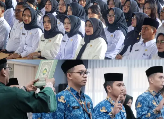 Ilustrasi perbedaan gaji PNS dan PPPK di tahun 2025. (Sumber: Poskota/Dzikri)