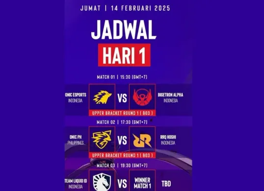 Jadwal ESL Snapdragon Mobile Legends babak playoff mempertemukan tim RRQ Hoshi vs Onic PH Filipina. (ESL Indonesia)