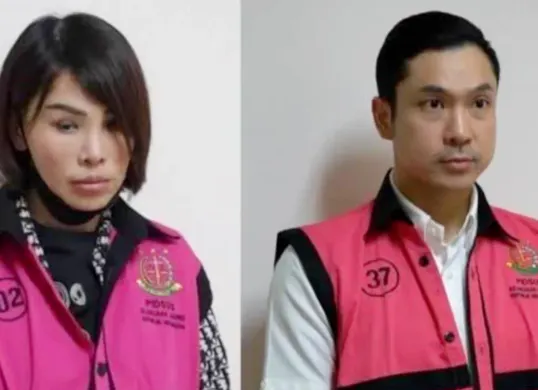 Potret terdakwa kasus korupsi timah, Helena Lim (kiri) dan Harvey Moeis (kanan) yang vonisnya diperberat oleh Pengadilan Tinggi DKI Jakarta. (Sumber: Facebook/@Imron)