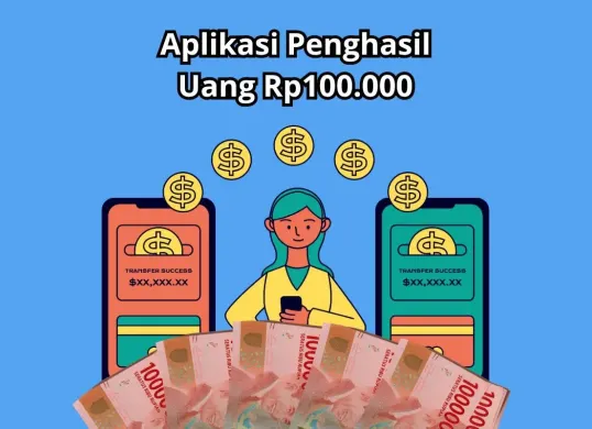 Aplikasi nonton dan scroll video yang menghasilkan uang gratis Rp100.000. (Sumber: Poskota/Audie Salsabila)