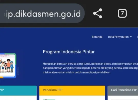 Tampilan baru situs cek penerima bantuan PIP 2025 kini hadir dengan perubahan nama. Cek status bantuan PIP Anda dengan mudah melalui platform (Sumber: Dikdasmen)