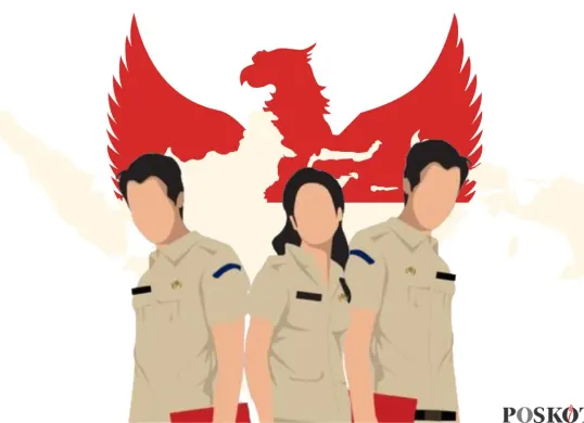 Perlengkapan berkas dalam penetapan NIP3K untuk pencairan gaji. (Sumber: Poskota/Arip Apandi)
