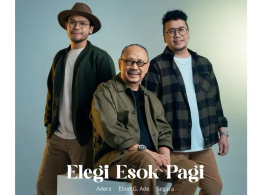 Elegi Esok Pagi yang dinyanyikan Ebiet G Ade bersama kedua putranya kini trending ke 2 di Youtube dan ditonton 1,4 juta kali. (Sumber: Dok Musica Studio)