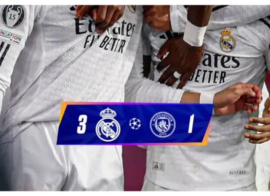 Hasil Liga Champions: Real Madrid vs Manchester City. (Sumber: Instagram/realmadrid)