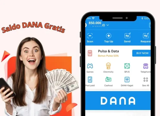 Saldo DANA gratis Rp200.000 sekali tarik lansgung masuk dompet elektronik, ini caranya. (Sumber: Poskota/edited by Syifa Luthfiyah)