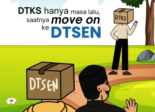 Perpindahan data KPM dari DTKS ke DTSEN akan dilakukan oleh Kemensos untuk verifikasi ulang. (Sumber: Instagram/kemensosri)