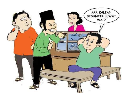 Obrolan Warteg: Akhir Pekan Pilih WFA (Sumber: Poskota/ Yudhi Himawan)