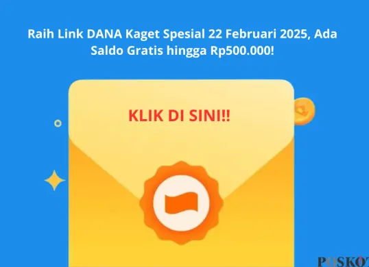 Dapatkan saldo gratis hingga Rp500 ribu dengan Link DANA Kaget! Yuk, segera klaim sebelum kehabisan! (Sumber: Poskota/Yusuf Sidiq)