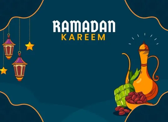 Ilustrasi twibbon Ramadhan 2025 (Sumber: Freepik)