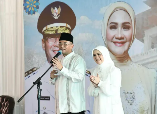 Wakil Gubernur Jawa Barat Erwan Setiawan menghadiri Acara Silaturahmi dan Doa Bersama di Rumah Dinas Wakil Gubernur, Kota Bandung, Jumat, 21 Februari 2025. (Sumber: Dok. Biro Adpim Jabar)