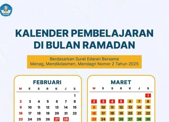 Jadwal libur untuk anak-anak sekolah. (Sumber: Instagram/ditjen.paud.dikdasmen)