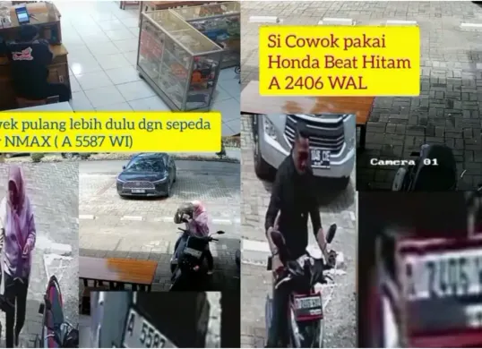 Viral sepasang konsumen di Tangerang ini kabur usai menyantap  makanan yang dipesannya. (Sumber: Capture Instagram @cikupaupdate)