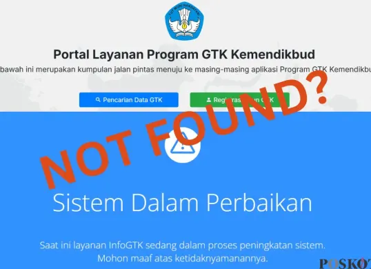 Tips mengatasi info GTK yang tidak muncul di Google. (Sumber: Tangkapan Layar Kemendikbud)