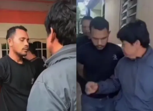 Preman bacok seorang pemilik warung di Tangerang akhirnya ditangkap. (Sumber: Tangkap Layar Instagram/@medsoszone)