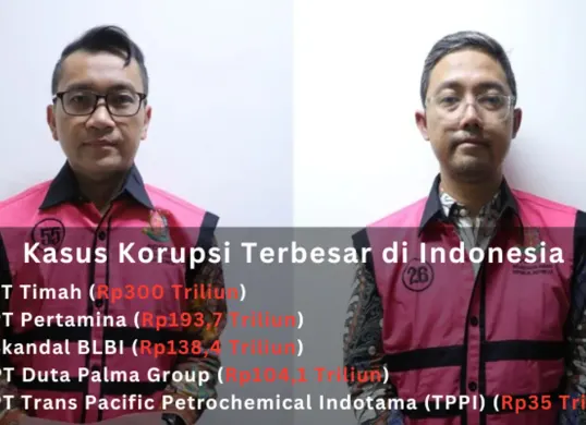 Kasus korupsi terbesar di Indonesia, PT Pertamina memasuki posisi ke-2. (Sumber: Dokumentasi Kejaksaan Agung)