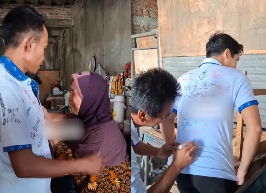 Momen pilu karyawan Sritex yang di PHK masal, berpamitan dengan tangis di hari terakhir mereka bekerja. (Sumber: Instagram/@solokini)