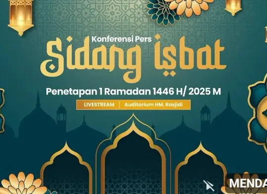 Sidang Isbat penentuan Awal Ramadhan oleh Kementerian Agama RI. (Sumber: YouTube Kemenag RI)