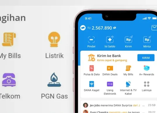 Begini cara beli token listrik di aplikasi DANA. (Foto: Faiz)