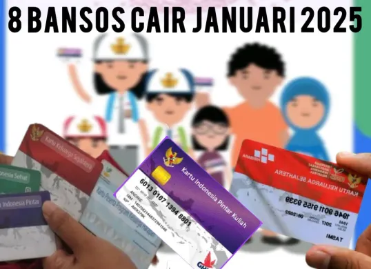 8 Bansos BLT Cair Januari 2025, Ada BPNT PKH PIP Hingga Makan Siang Gratis Mulai Disalurkan (Poskota/Edit Kolase Bansos)