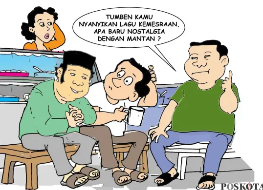 Obrolan Warteg: Kemesraan Politik Janganlah Berlalu. (Poskota/ Yudhi Himawan)