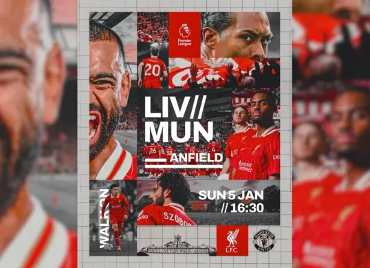 Liverpool dan Manchester United akan bertemu di pekan ke-20 Liga Inggris malam ini pukul 23.30 WIB. (Sumber: Instagram @liverpoolfc)