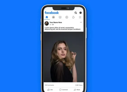 Ilustrasi Facebook 5 tool download video Facebook Terbaik di 2025 (Sumber: Pinterest/Mockup Den)