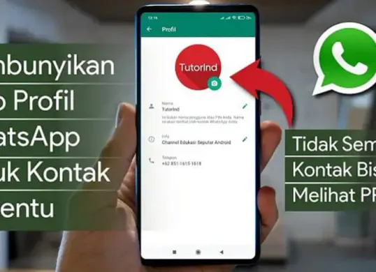 Tips mudah sembunyikan info dan foto profil WhatsApp untuk kontak tertentu. (Sumber: Tangkap layar/YouTube/TutorInd)
