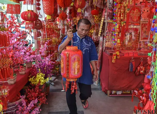 Pasar Kaget Pernak-Pernik Imlek di Glodok