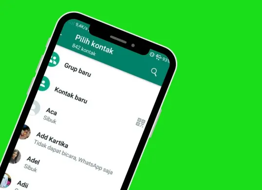 Cara menghapus atau mengubah kontak WhatsApp. (Sumber: Poskota/Syifa Luthfiyah)
