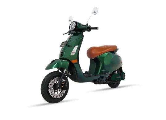 Tampilan motor listrik Exotic Sprinter AT yang berdesain klasik. (Sumber: exotic.pacific-bike.com)