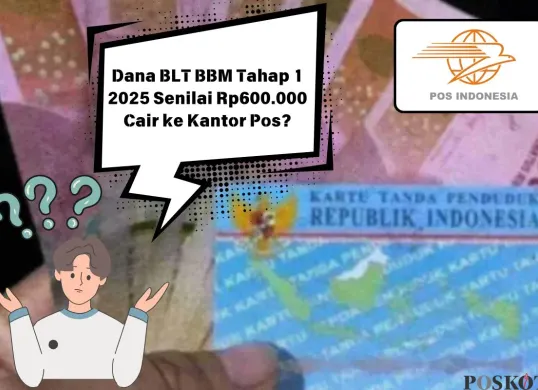 Dana BLT BBM tahap 1 2025 senilai Rp600.000 cair ke kantor pos (Sumber: Poskota/Insan Sujadi)