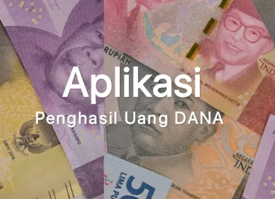 Aplikasi penghasil uang dana via fitur link dana kaget aplikasi dompet elektronik hari ini. (Canva)