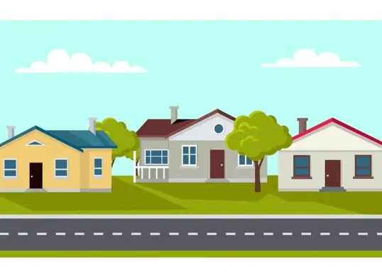 Ilustrasi rumah, KPM yang memenuhi syarat bisa terima bansos Rp20 juta untuk perbaiki rumah. (Sumber: Pinterest/Creative Market)