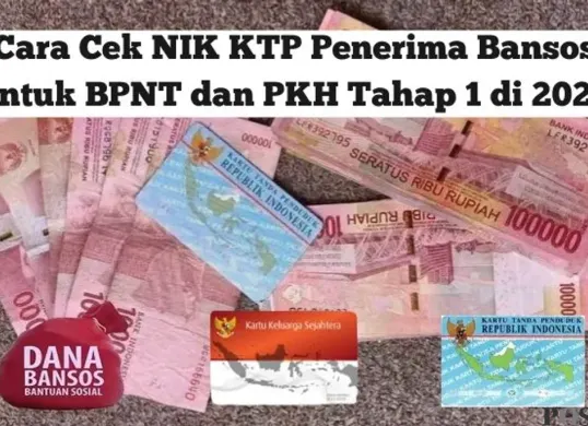 Cara cek NIK KTP penerima bansos untuk BPNT dan PKH tahap 1 (Sumber: Poskota/Insan Sujadi)
