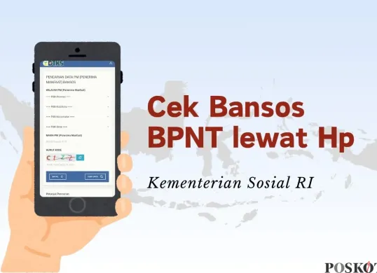 Informasi pengecekan bansos BPNT. (Sumber: Poskota/Della Amelia)