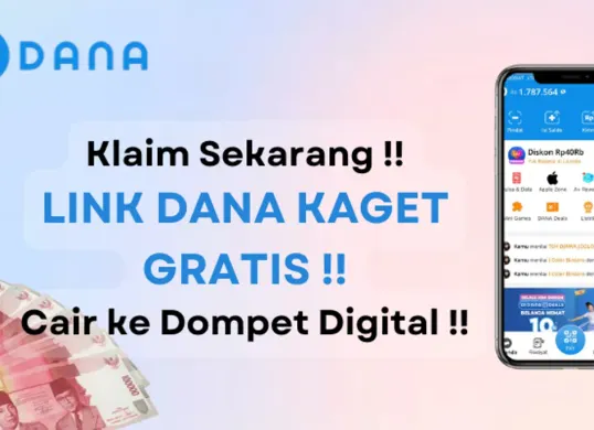 Dapatkan saldo DANA kaget gratis khusus hari ini, 18 Januari 2025, senilai Rp325.000 cair ke dompet elektronik. (Sumber: Poskota/Aldi Harlanda Irawan)