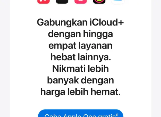 Tanpa biaya alias gratis, simak trik untuk dapatkan penyimpanan iCoud 2TB. (Sumber: Poskota/Shandra)
