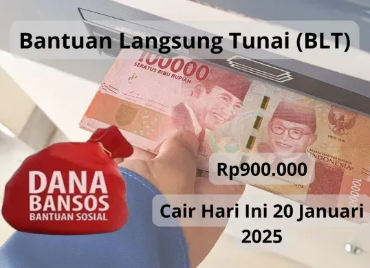 BLT Rp900.000 cair pada 20 Januari 2025 kepada pemilik NIK KTP berikut ini. (Sumber: Poskota/Audie Salsabila)