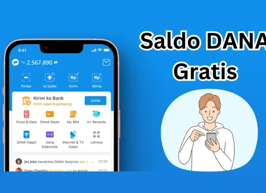 Cara hasilkan saldo DANA gratis. (Sumber: Poskota/Legenda Kinanty Putri)