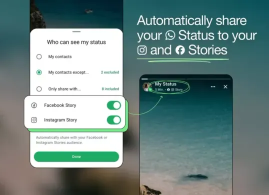 Terdapat fitur WhatsApp yang disebut cross-posting, apa itu? (Sumber: Meta)