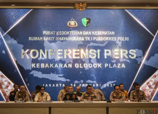 Konfrensi Pers Pascakebakaran Glodok Plaza